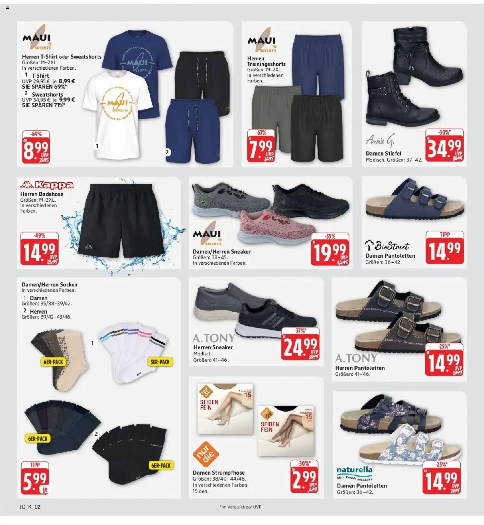 Edeka Prospekt Speyer (ab 17.08.2026) » Angebote Online | Seite: 51 | Produkte: Sweatshorts, Socken, Stiefel, Strumpfhose
