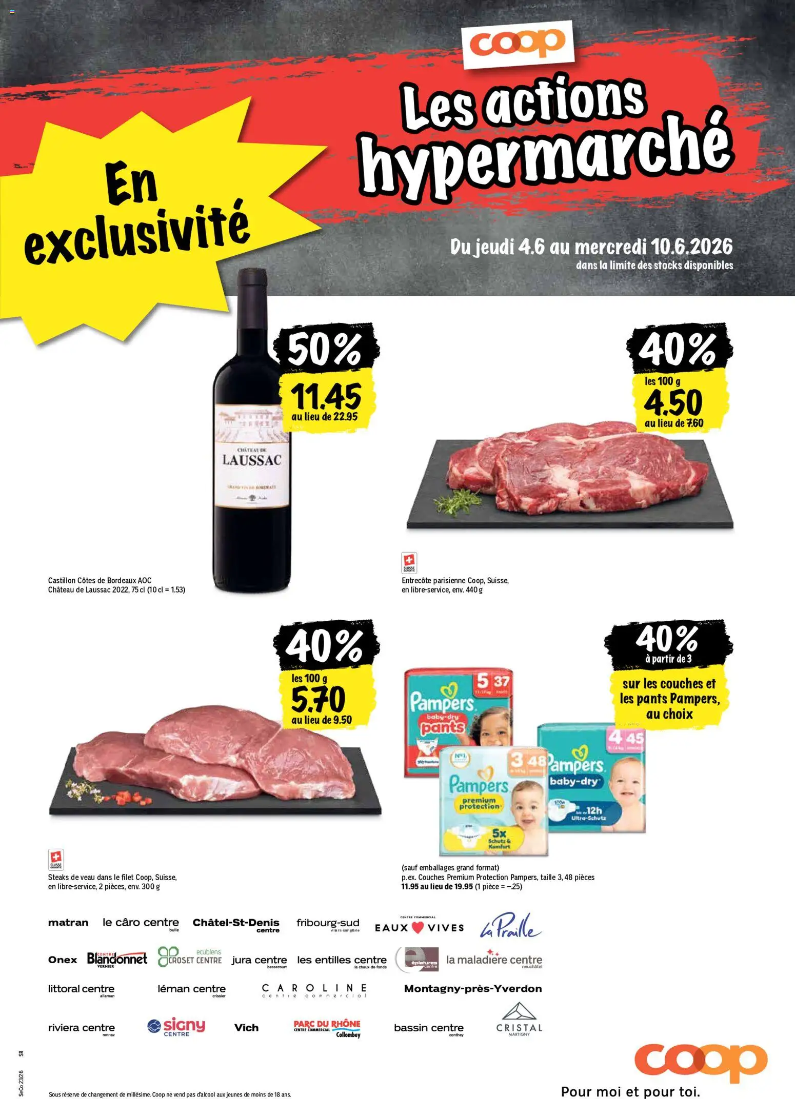 Coop aktionen FR – gültig ab 04.06.2026 | Seite: 21 | Produkte: Jura, Flager, Pampers