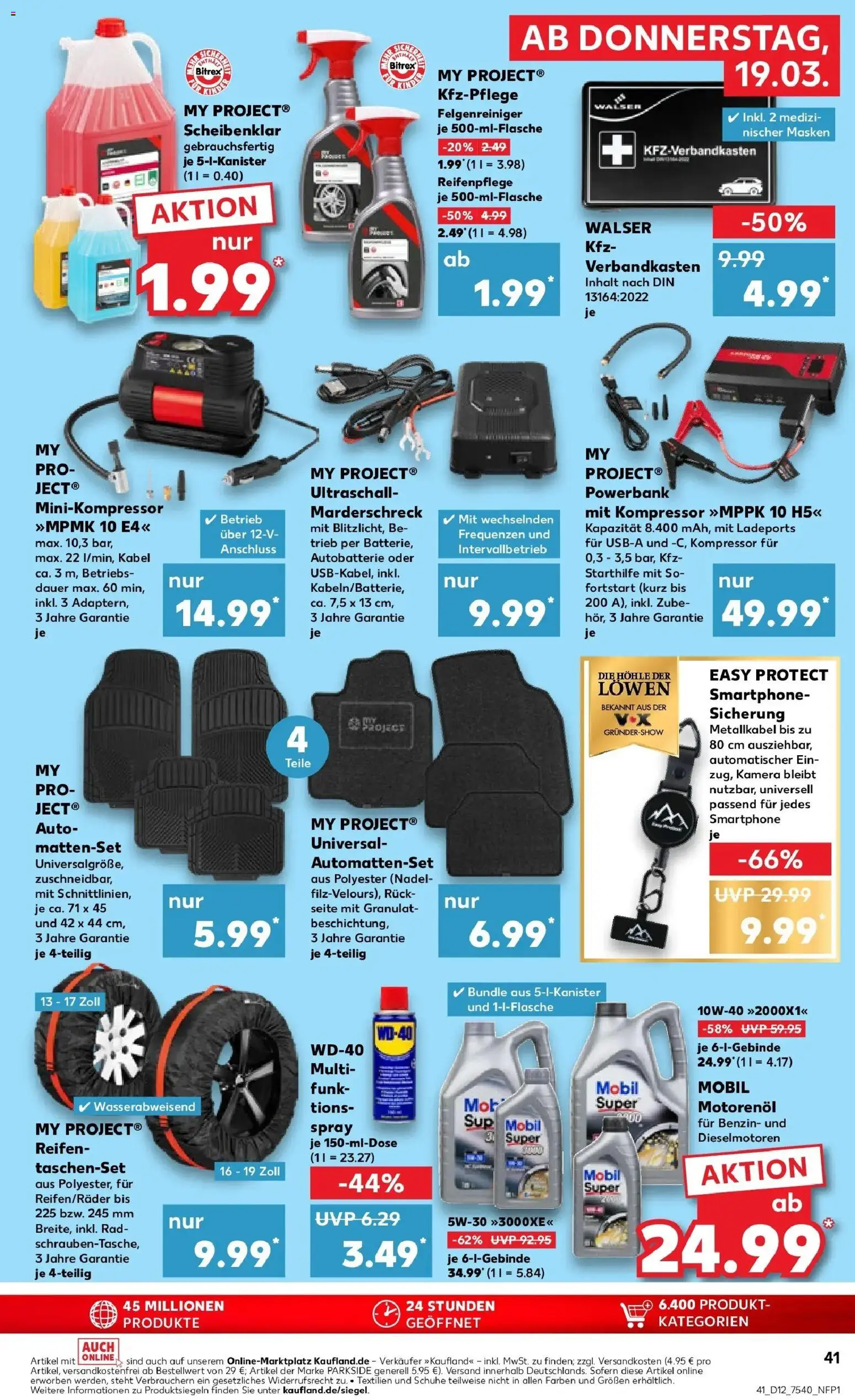Kaufland Prospekt Annaberg-Buchholz	 – gültig ab 19.03.2026 | Seite: 41 | Produkte: Kabel, SUP, Smartphone, Powerbank