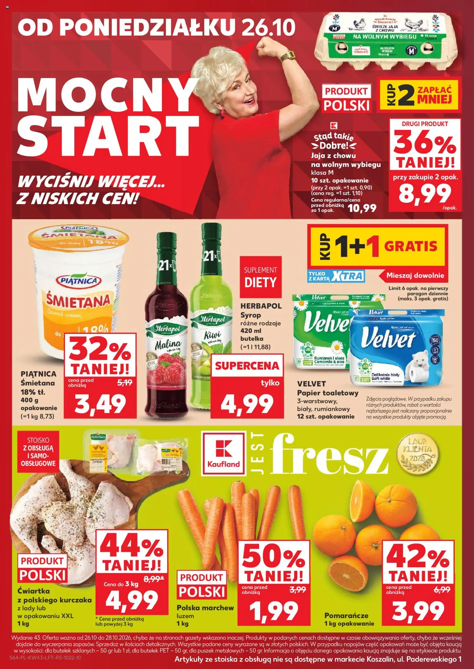 Kaufland Polsko leták od 22.10.2026 | Strana: 64 | Produkty: Kiwi, Velvet
