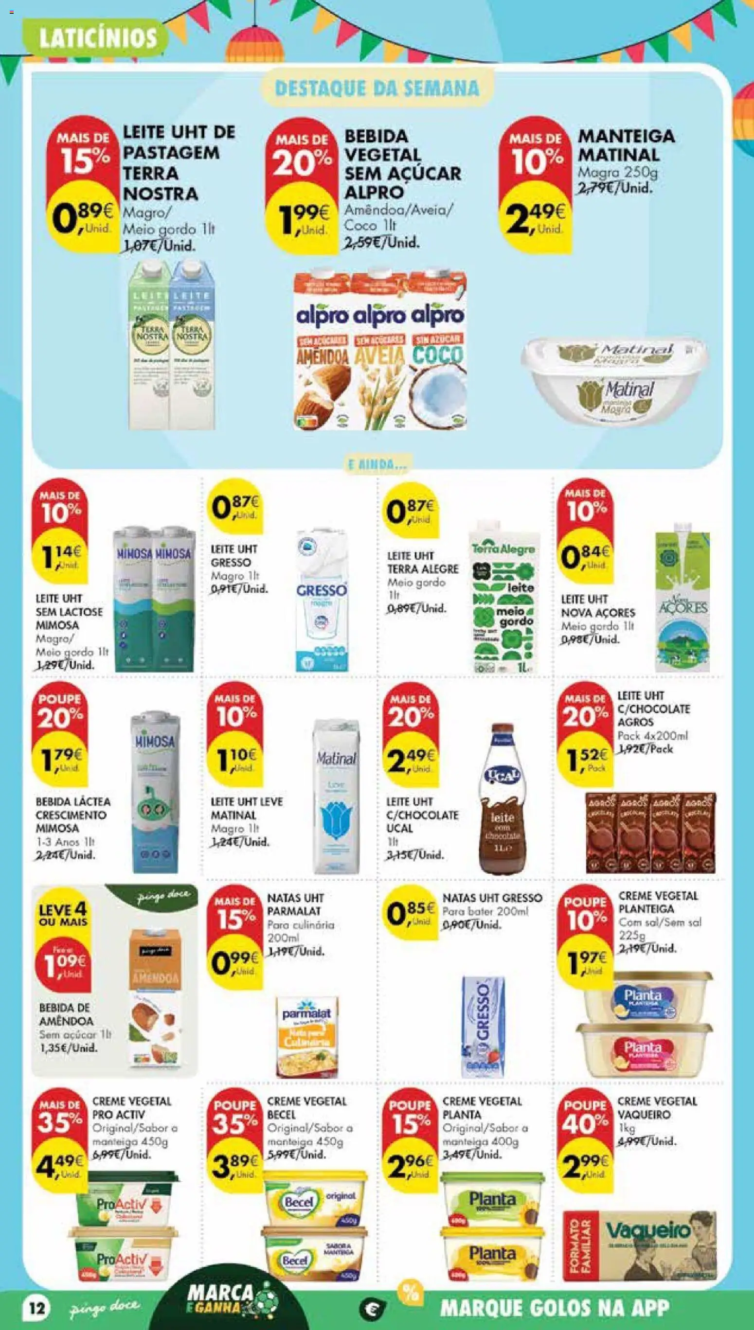 Pingo Doce Poupe Esta Semana Madeira │ válido de 23/06/2026 | Página: 12 | Produtos: Aveia, Sal, Açúcar, Creme