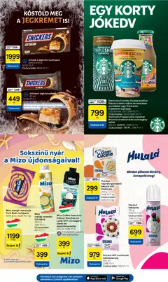 Tesco aktuális akciós újság - amely érvényes a következő dátumtól: 2026.07.23. | Oldal: 19 | Termékek: Túró rudi, Snickers, Brownie, Túró