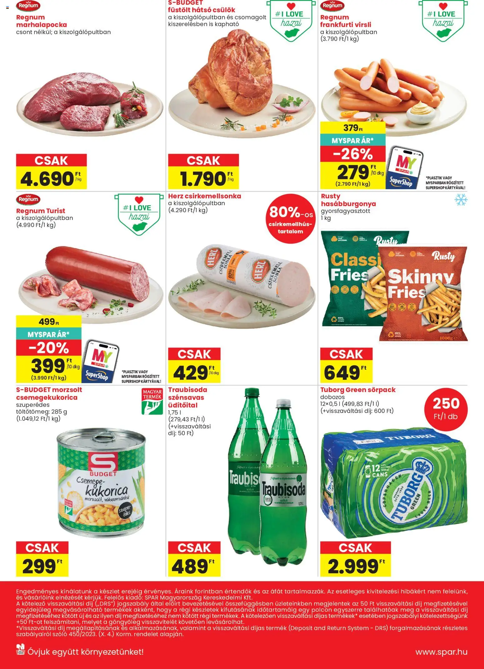 Spar Market akciós ujság - amely érvényes a következő dátumtól: 2026.07.16. | Oldal: 2 | Termékek: Szőlő, Csemegekukorica, Hasábburgonya, Csirkemell