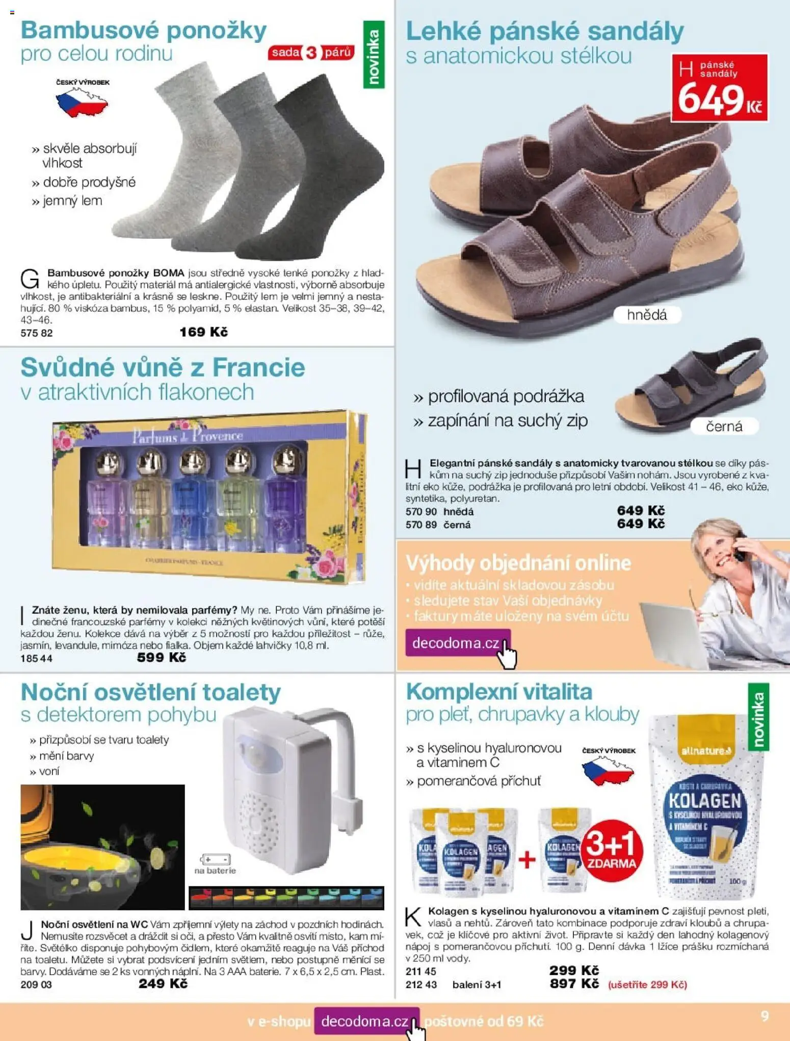 Decodoma katalog Jaro 2026 od 30.03.2026 | Strana: 9 | Produkty: Ponožky, Kolagen, Wc, Barvy