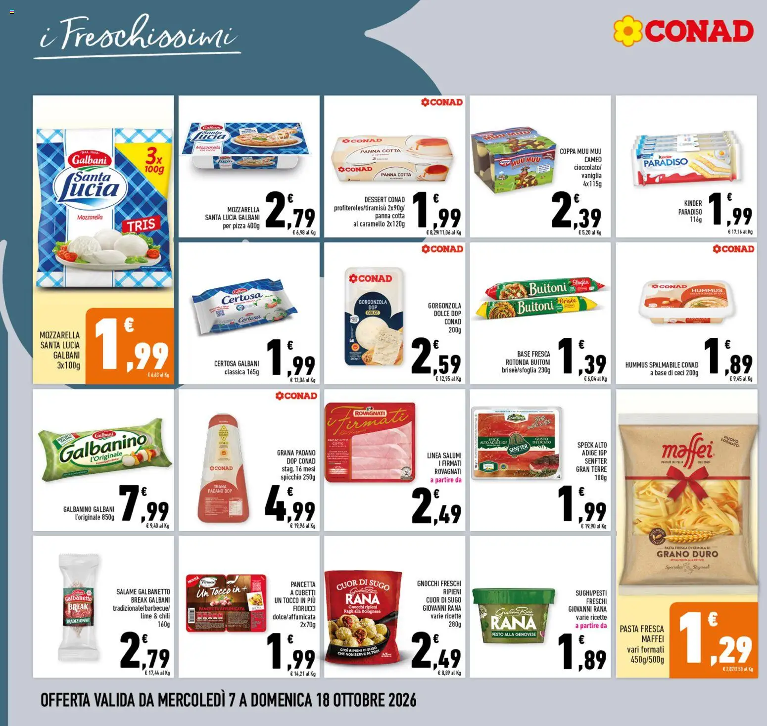 Volantino Conad del 07/10/2026 | Pagina: 10 | Prodotti: Speck, Pasta, Ragú, Specialità