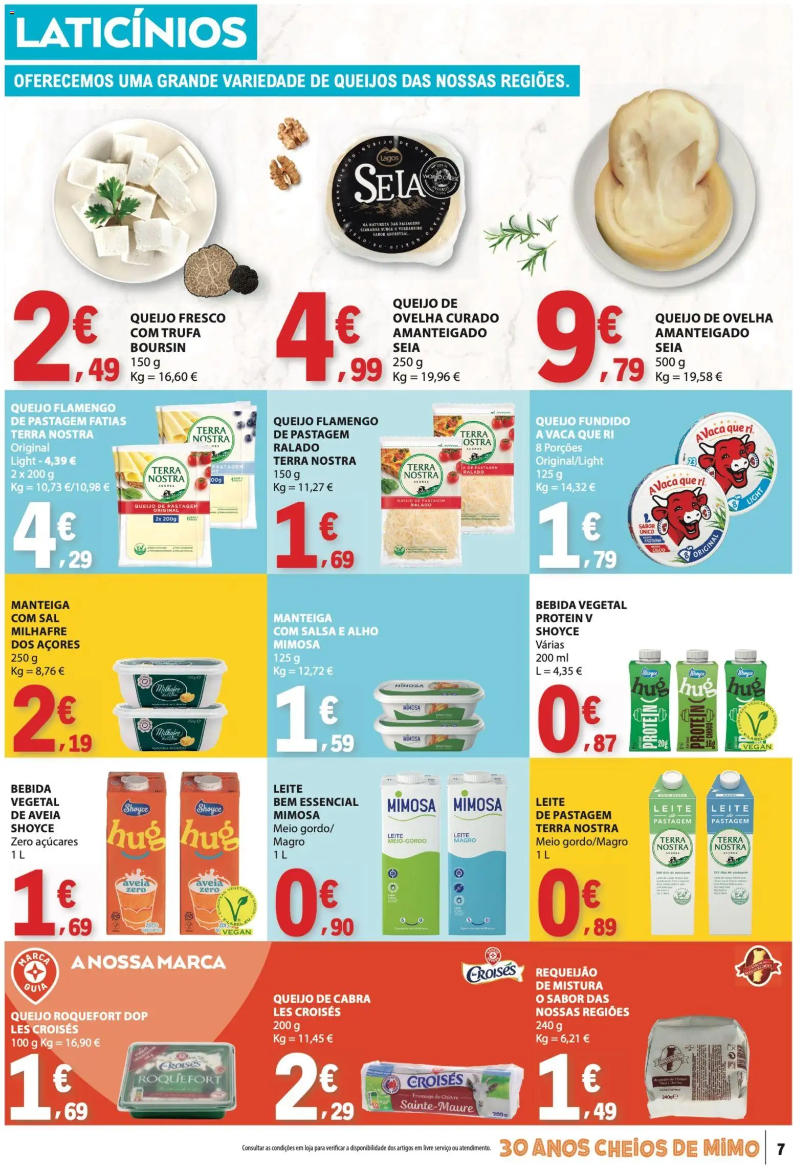 E.Leclerc folheto │ válido de 10/09/2026 | Página: 7 | Produtos: Leite, Requeijão, Alho, Proteina