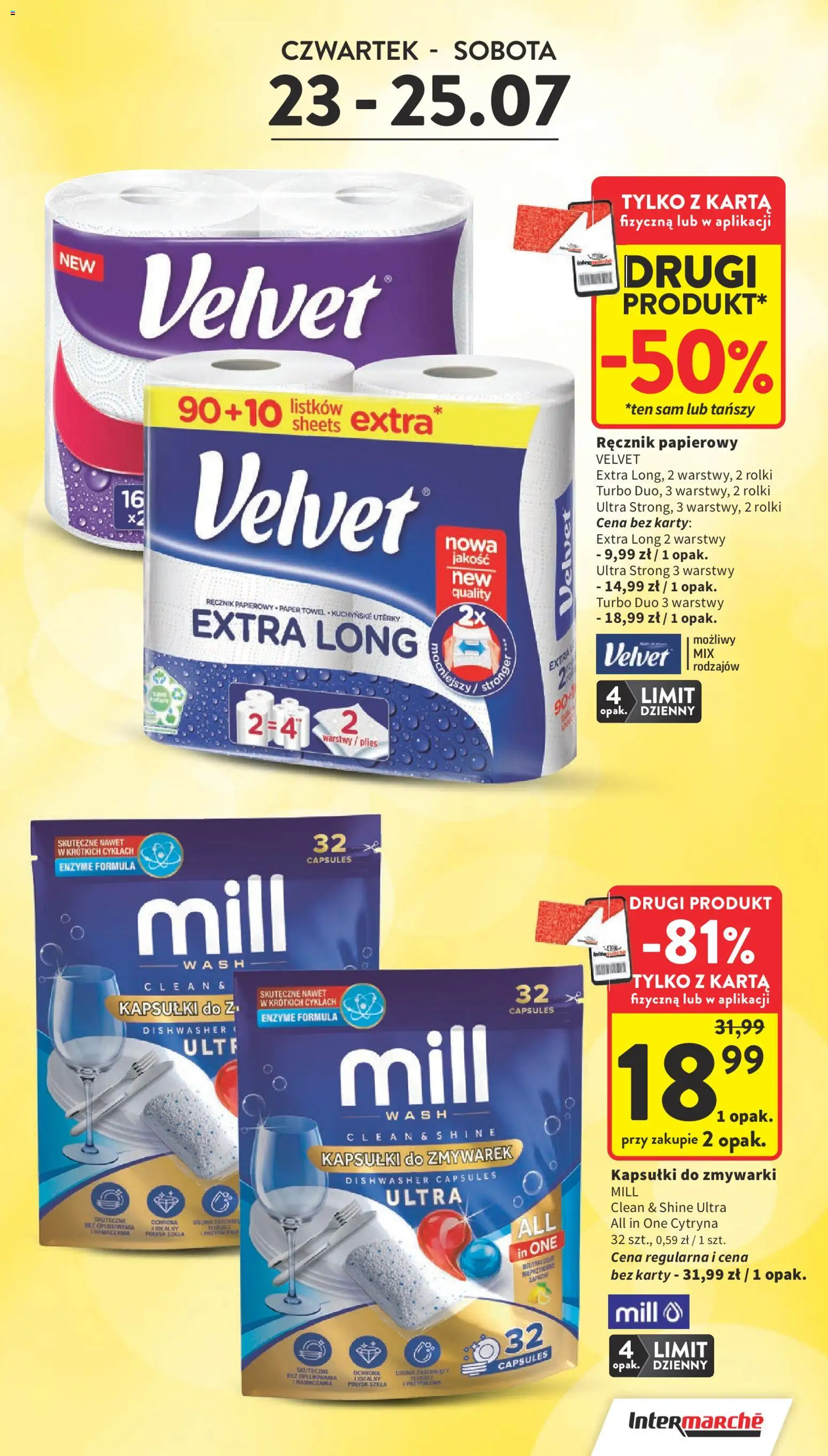 Intermarche gazetka od 23.07.2026 | Strona: 5 | Produkty: Cytryna, Karta, Rolki, Ręcznik papierowy