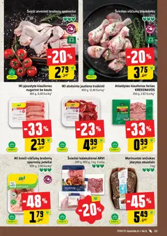 IKI leidinys galioja nuo 2026.10.05 | Puslapis: 23 | Prekių: Kiaulienos, Vištiena, Kiauliena, Jautiena