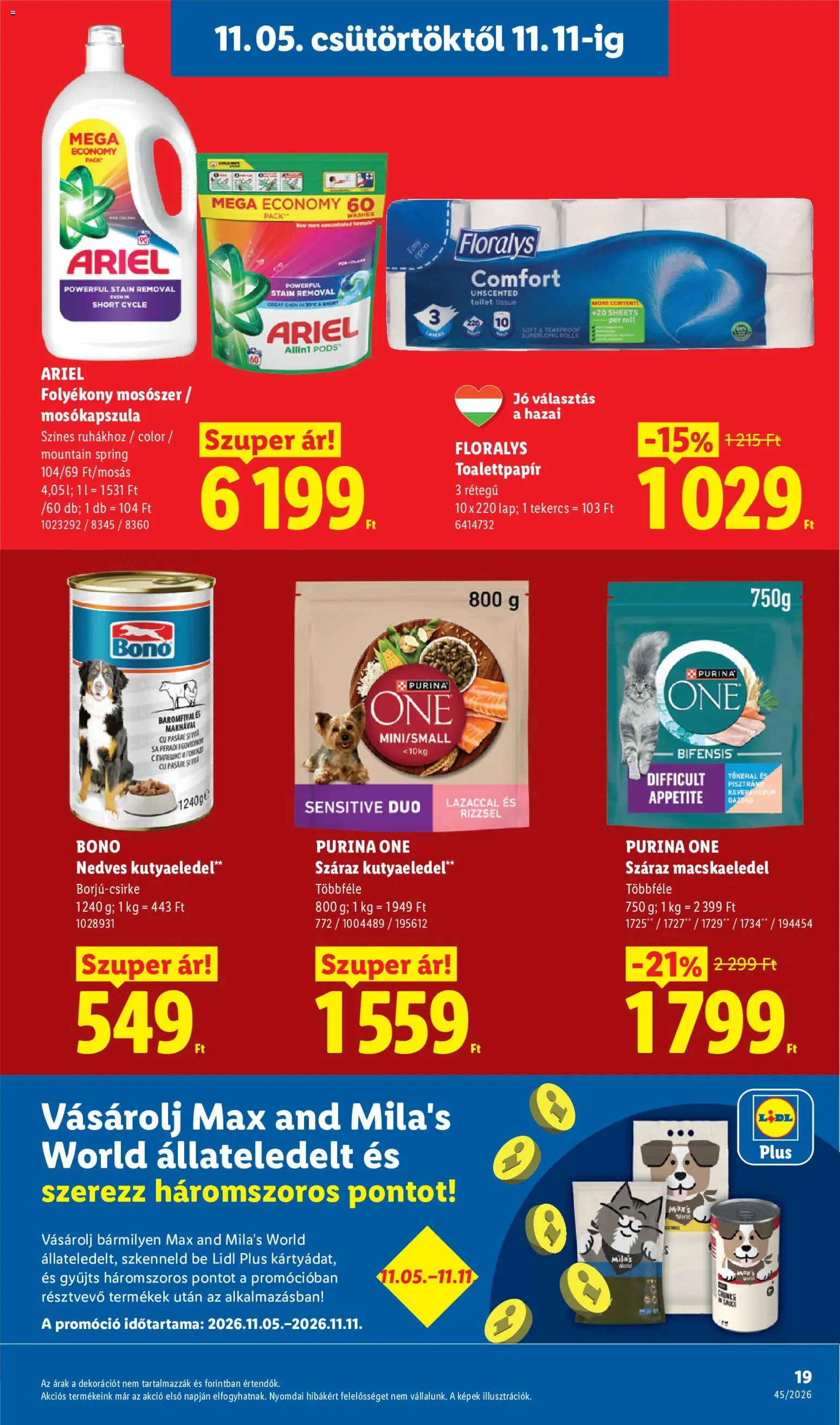 Lidl akciós ujság - amely érvényes a következő dátumtól: 2026.11.05. | Oldal: 19