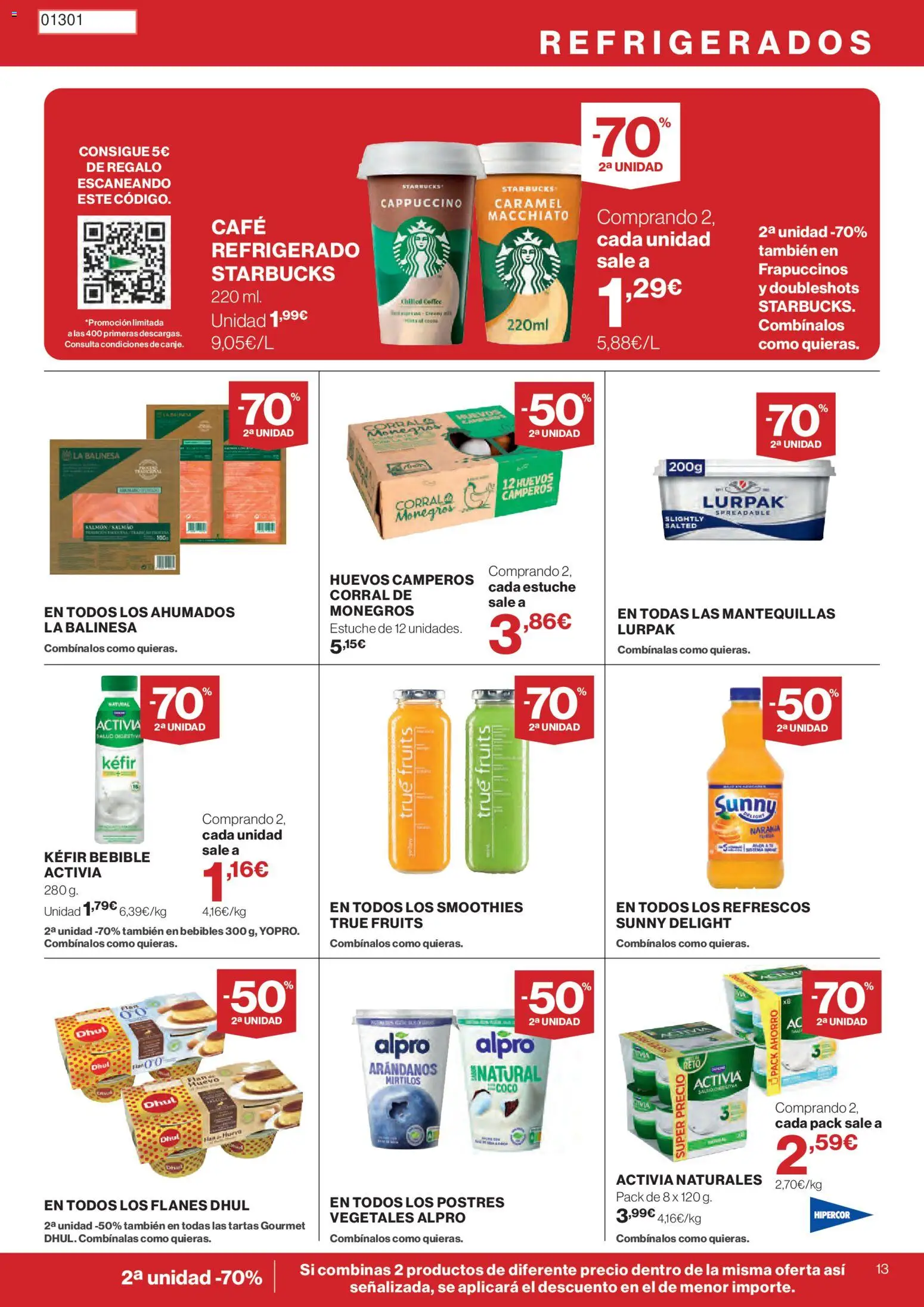 Hipercor catálogo │ válido desde el 30/07/2026 | Página: 13 | Productos: Huevos, Café, Τυρόπιτα