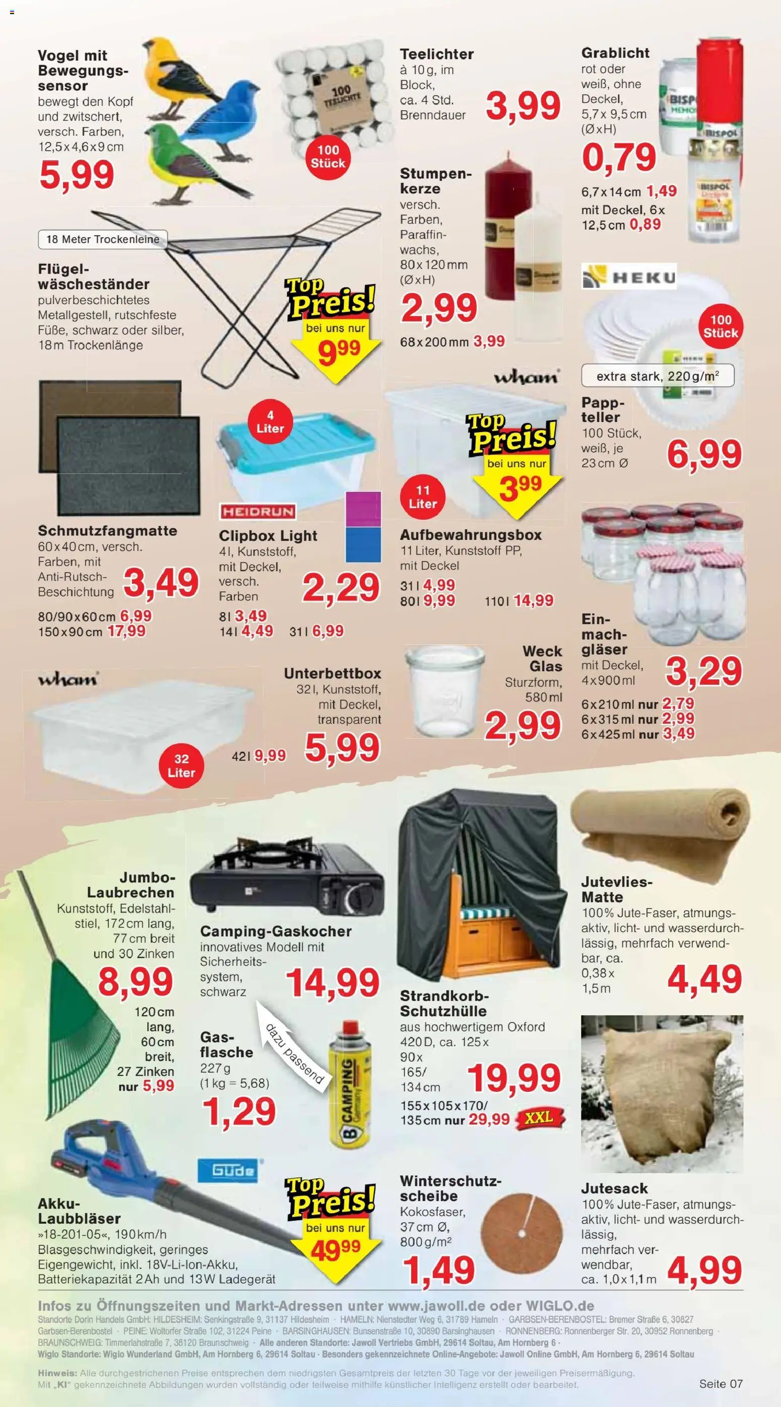 Jawoll Prospekt – gültig ab 05.10.2026 | Seite: 11 | Produkte: Schmutzfangmatte, Waschestander, Ladegerät