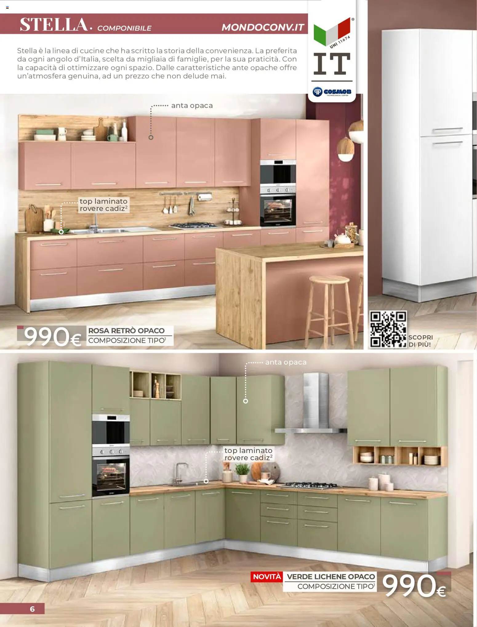 Volantino Mondo Convenienza del 01/09/2026 | Pagina: 8 | Prodotti: Cucine, Top