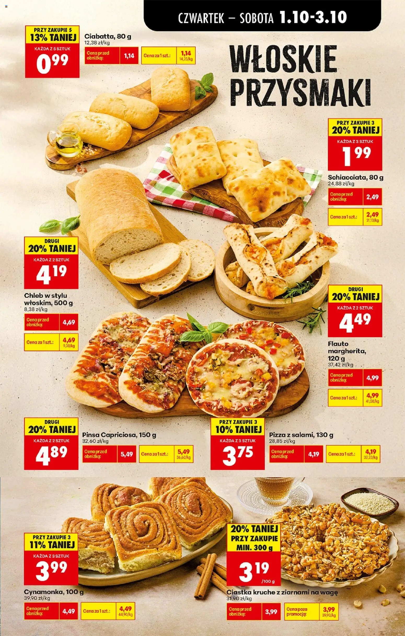 Biedronka Polsko leták - Codziennie niskie ceny od 01.10.2026 | Strana: 35 | Produkty: Chléb, Pizza, Pinsa