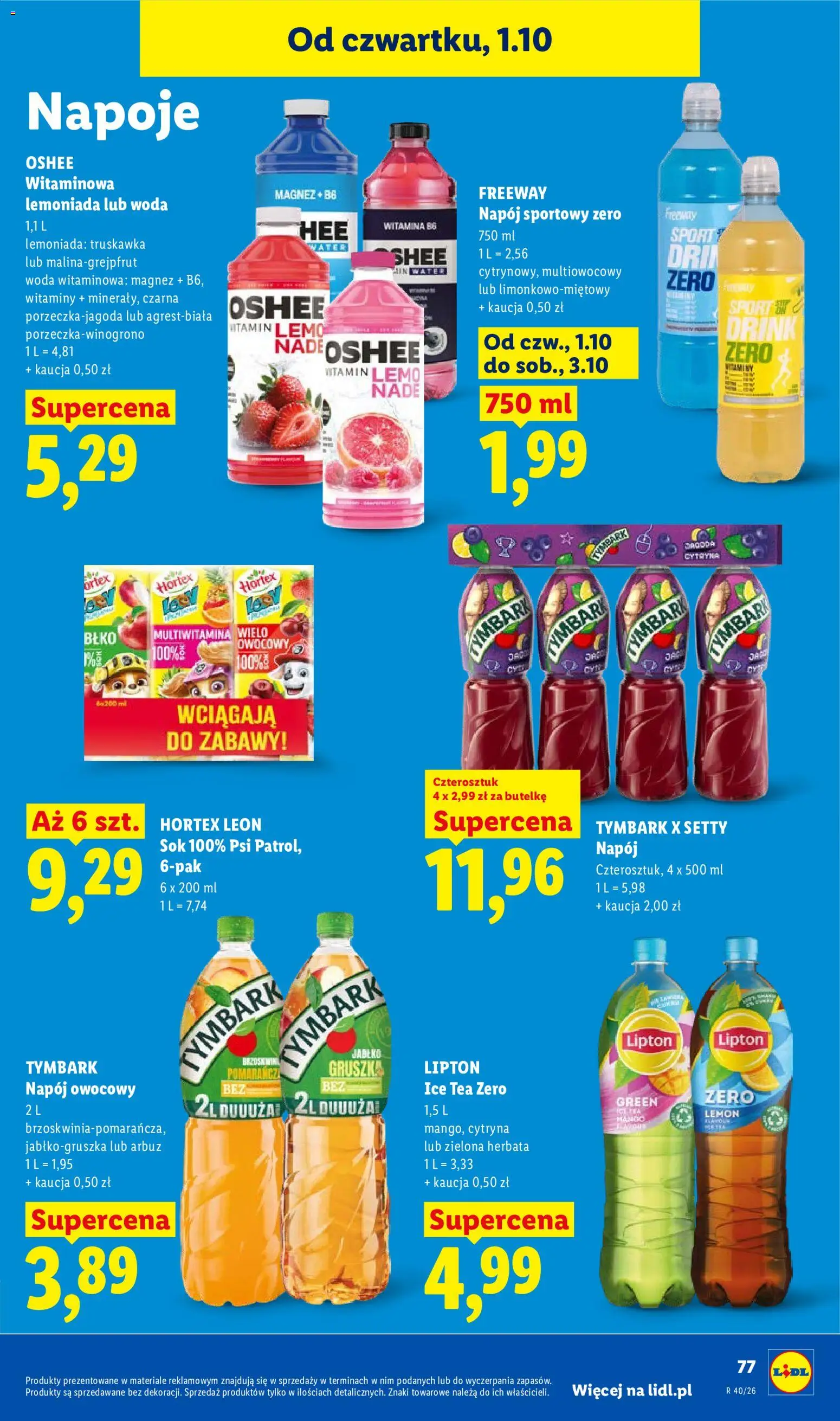 Lidl Polsko leták od 01.10.2026 | Strana: 81 | Produkty: Mango, Nápoje, Ice tea