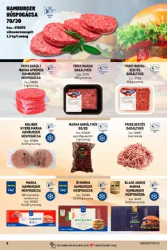 HAMBURGER HÚSPOGÁCSA 70/30, vákuumcsomagolt 1,2 kg/csomag - amely érvényes a következő dátumtól: 01.10.2024 | Oldal: 6 | Termékek: Hamburger, Marhahús