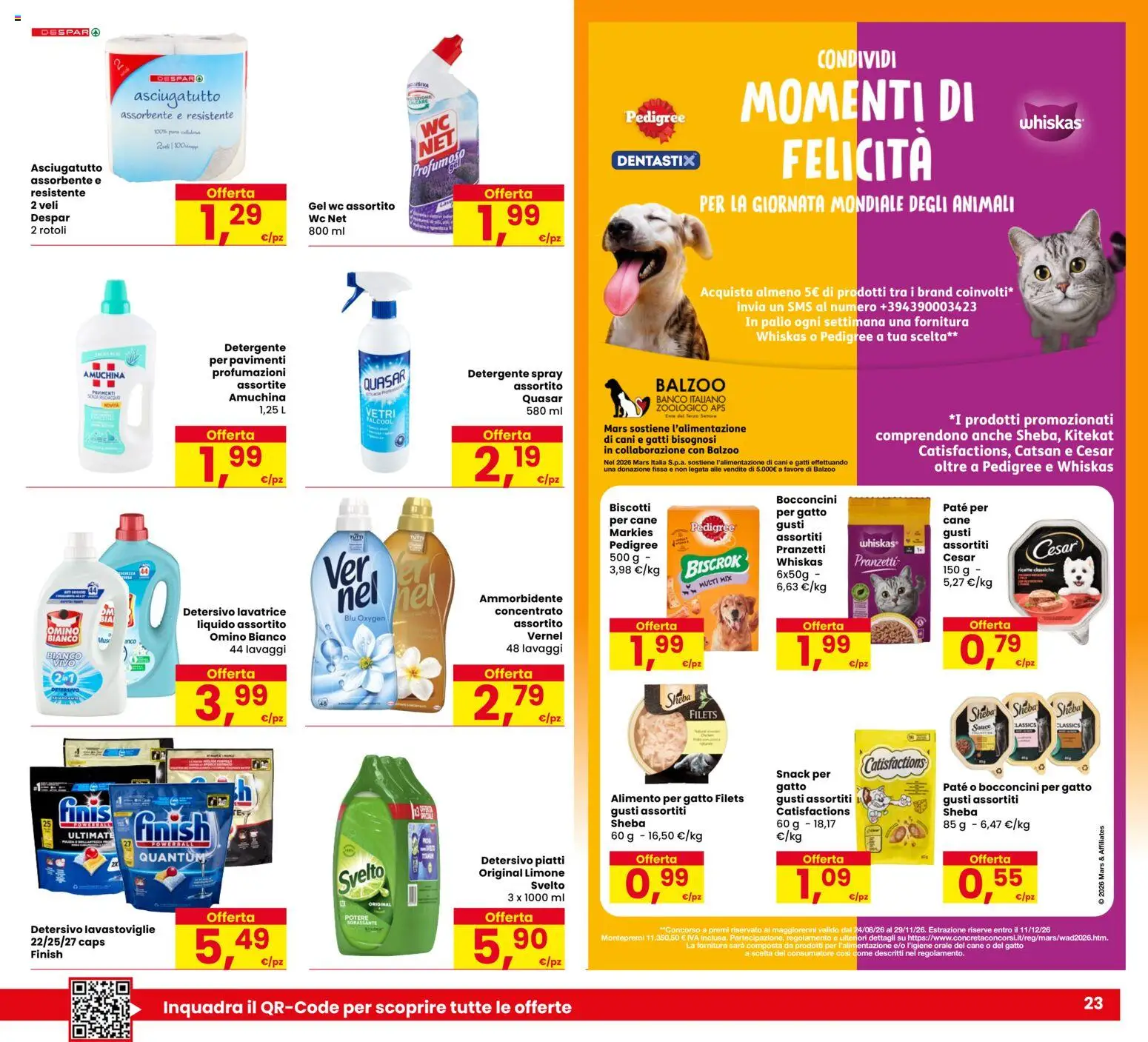 Volantino Eurospar del 15/10/2026 | Pagina: 23 | Prodotti: Piatti, Biscotti, Limone, WC