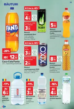 Ofertele Carrefour valabile de la 14.10.2026 | Pagină: 32 | Produse: Limonada, Apa minerala, Kiwi, Apă