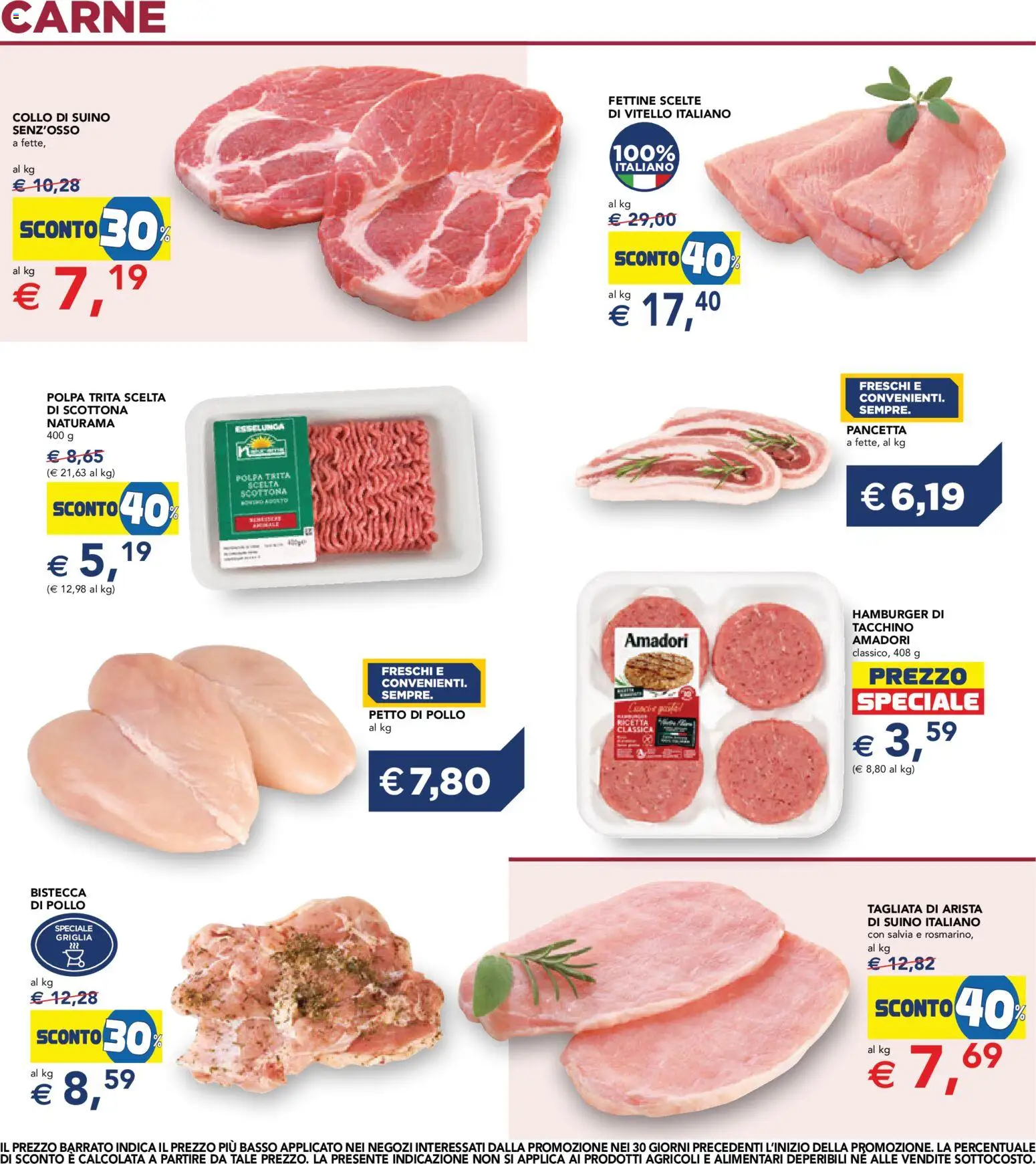 Volantino Esselunga S del 13/08/2026 | Pagina: 4 | Prodotti: Suino, Collo, Carne, Hamburger