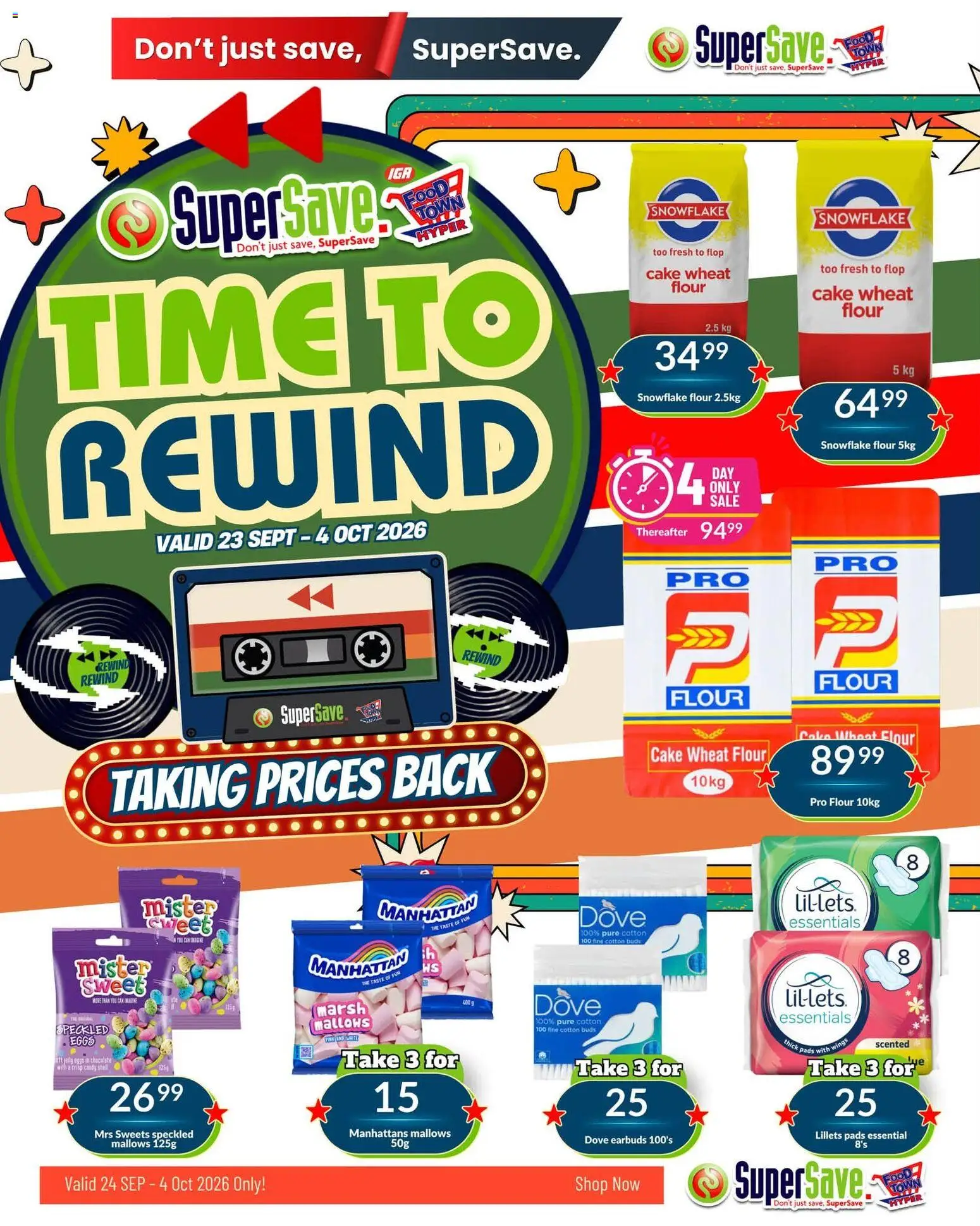 New Super Save catalogue – valid from 24/09/2026 | Page: 42 | Products: Cake, Sweets, Flour, Cotton buds