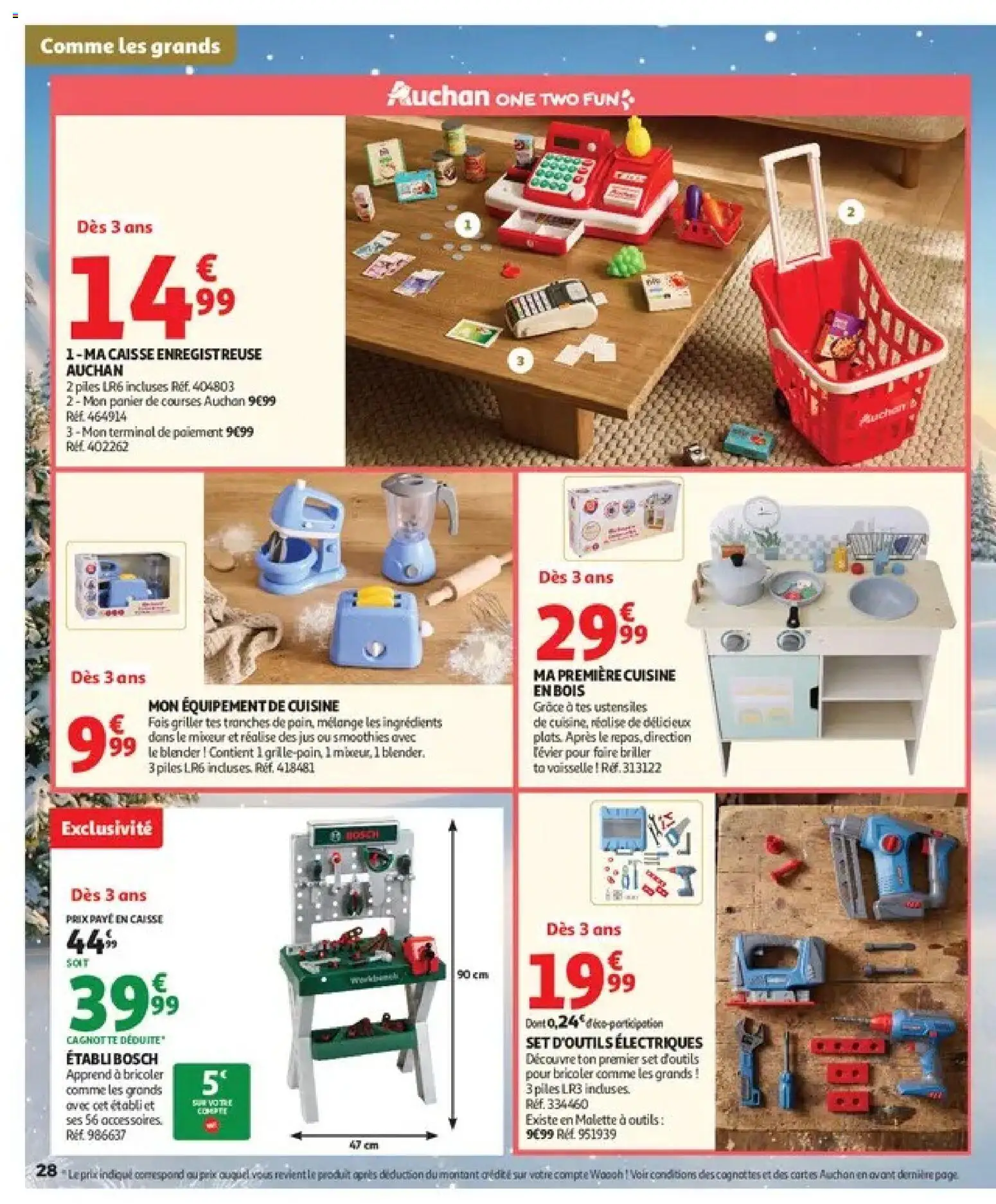 {H1} | Page: 28 | Produits: Vaisselle, Blender, Panier, Jus