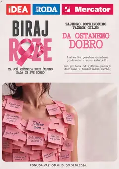 Idea katalog Biraj roze - pregled Idea kataloga - važi od 01.10.2026