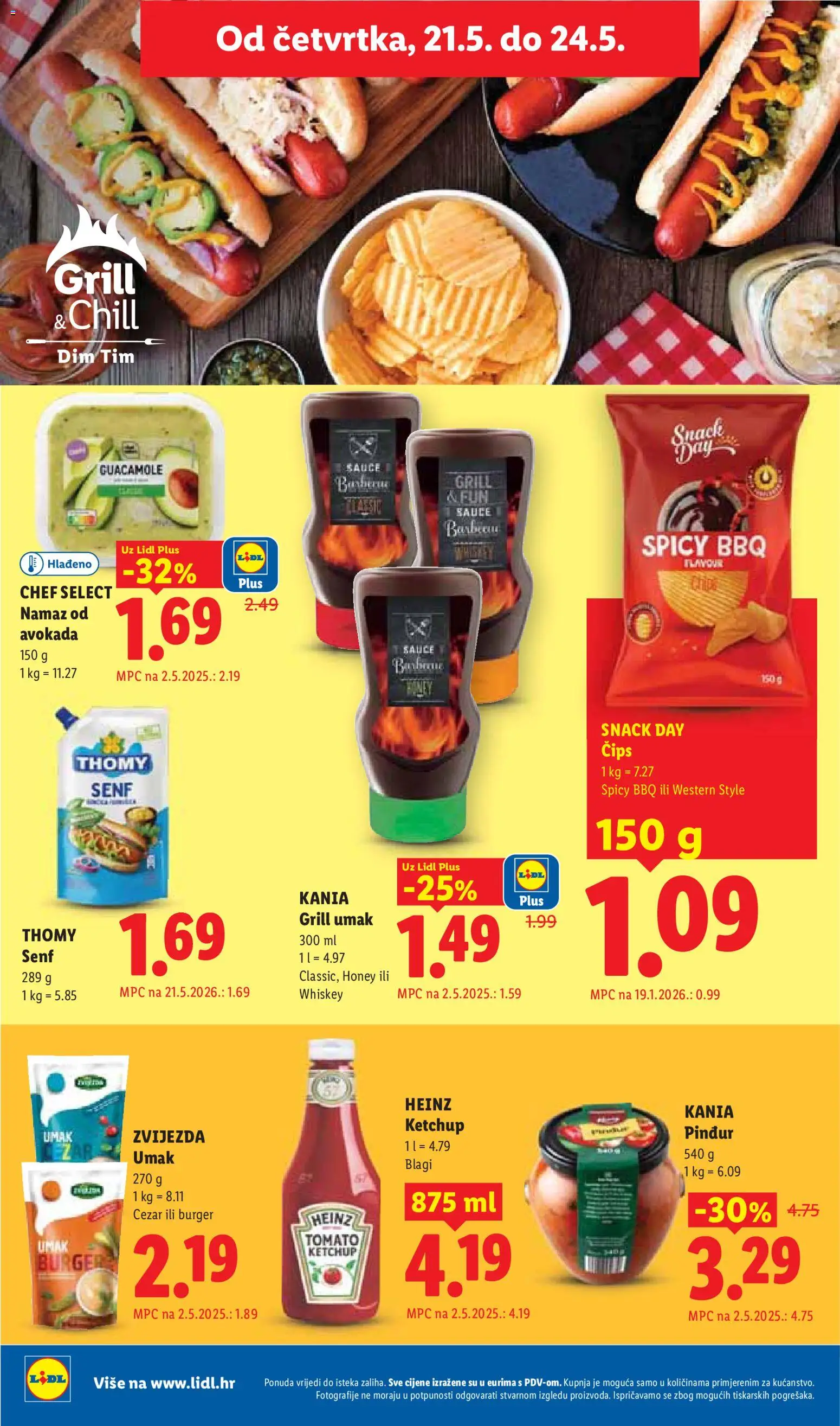 Lidl katalog | vrijedi od 18.05.2026 | Stranica: 50 | Proizvodi: Čips, Umak, Senf, Namaz