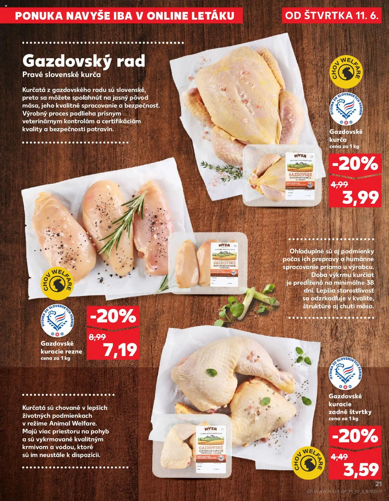 Kaufland SK akciós ujság - amely érvényes a következő dátumtól: 11.06.2026 | Oldal: 21 | Termékek: Öv