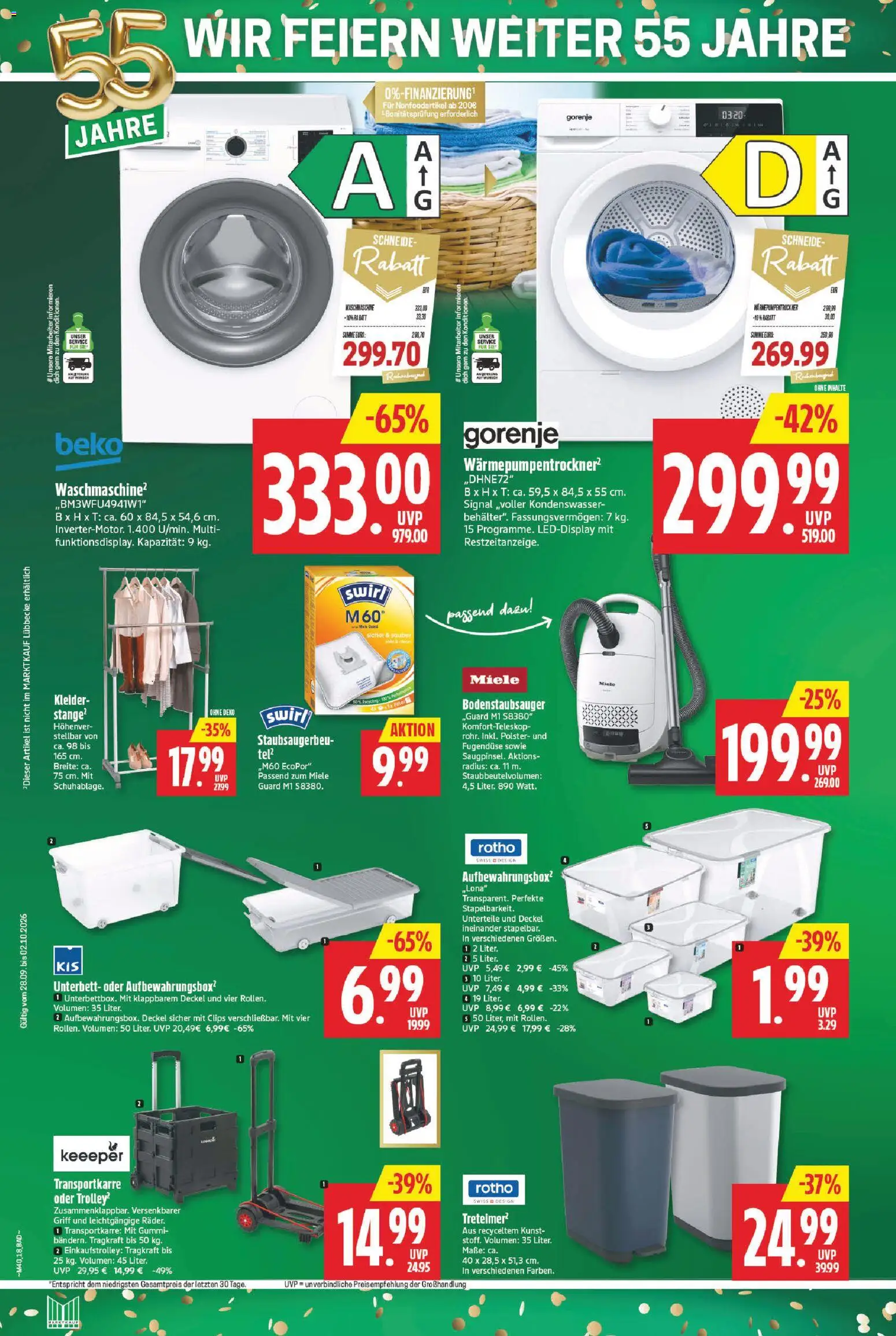 Marktkauf Prospekt – gültig ab 28.09.2026 | Seite: 18 | Produkte: Miele, Gorenje, Bad, Waschmaschine