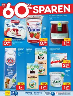 Netto Marken-Discount Prospekt Bitterfeld-Wolfen ab 22.06.2026 gültig | Seite: 14 | Produkte: Joghurt, Bauer joghurt, Pudding, Ferrero milchschnitte