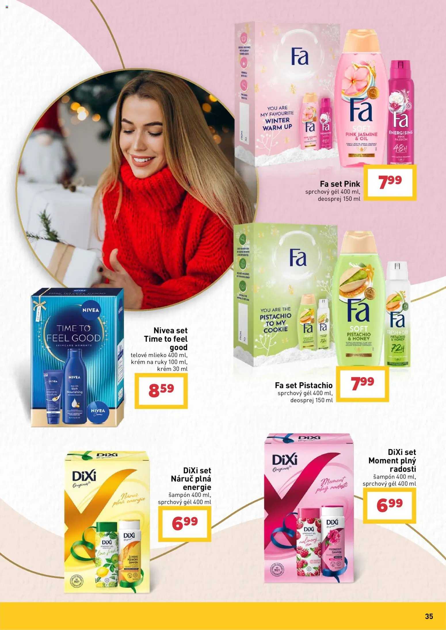 Nové Billa akcie – leták je platný od 14.10.2026 | Strana: 35 | Produkty: Mlieko, Nivea, Sprchový gél, Krém