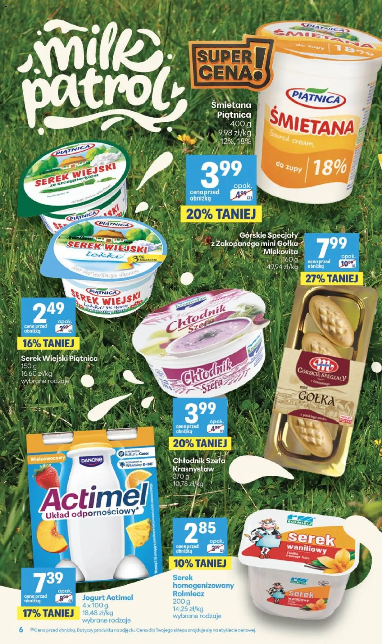 Delikatesy Centrum gazetka - Sklepy Własne od 13.08.2026 | Strona: 6 | Produkty: Serek, Specjały, Serek wiejski, Serek wiejski piątnica