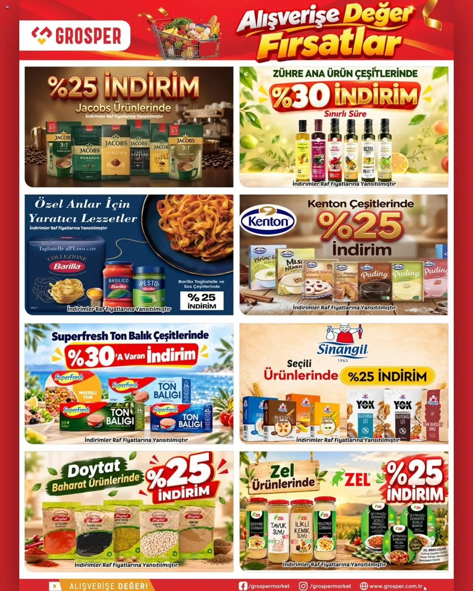 Grosper Katalog - 28 Ekim 2026 tarihinden itibaren geçerlidir | Sayfa: 9 | Ürünler: Pesto, Pirinç, Baharat, Mısır