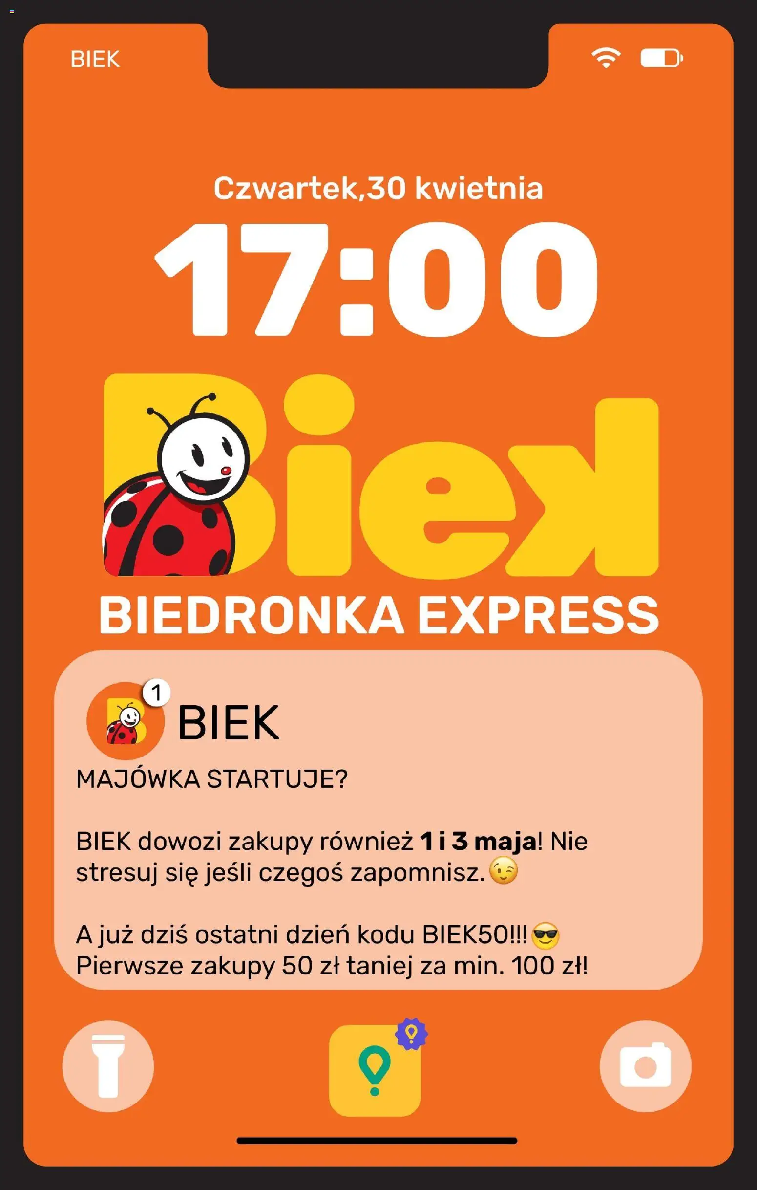 Biedronka gazetka - Biek od 30.04.2026 | Strona: 1