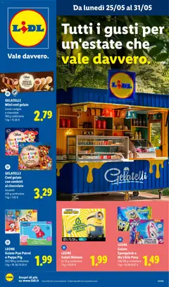 Anteprima del volantino GELATELLI Coni gelato con confetti al cioccolato, Assortiti, 420 g confezione valido a partire dal 25.05.2026 | Pagina: 1