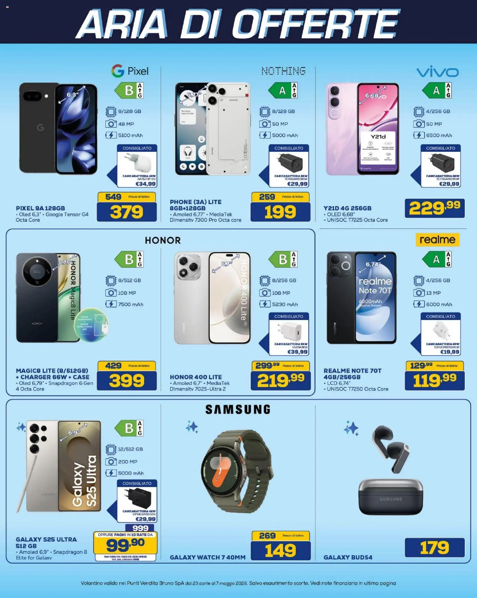 Volantino BRUNO del 23.04.2026 | Pagina: 11 | Prodotti: Batteria, Samsung