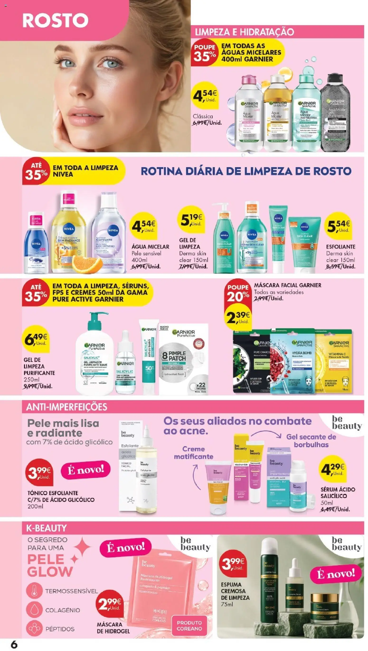 Pingo Doce Regresso às Aulas 2026 Hipers │ válido de 22/09/2026 | Página: 6 | Produtos: Agua, Máscara facial, Sérum, Vitamina c