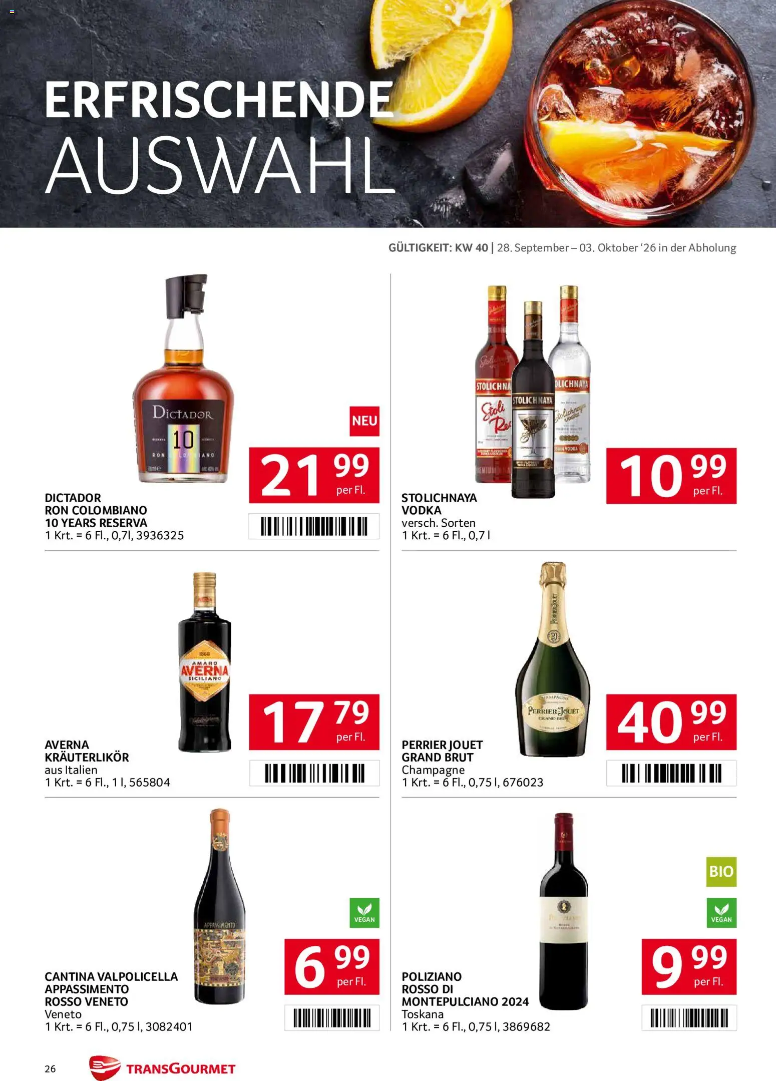 Transgourmet Flugblatt gültig ab 28.09.2026 | Seite: 26