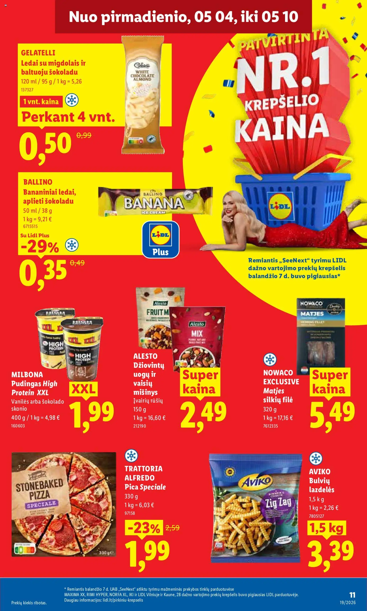 LIDL akcijos nuo 04.05.2026 | Puslapis: 21 | Prekių: Kiaulienos, Krepšelis, Pomidorai, Prieskoniai