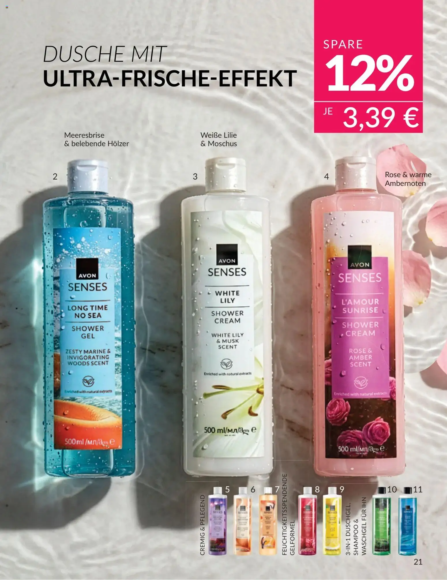 AVON Katalog Juli 2026 – gültig ab 01.07.2026 | Seite: 21 | Produkte: Dusche, Shampoo