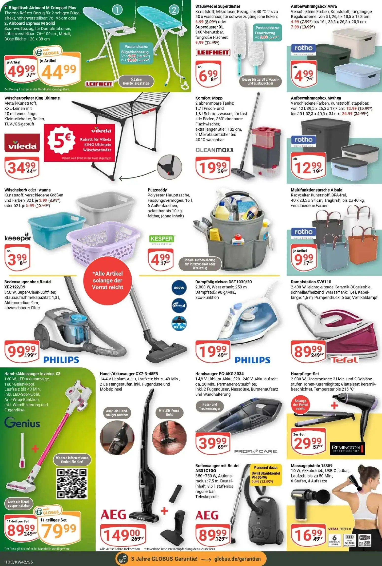 Globus Prospekt Hockenheim (ab 12.10.2026) » Angebote online | Seite: 24 | Produkte: Kabel, Philips, USB, Glätteisen