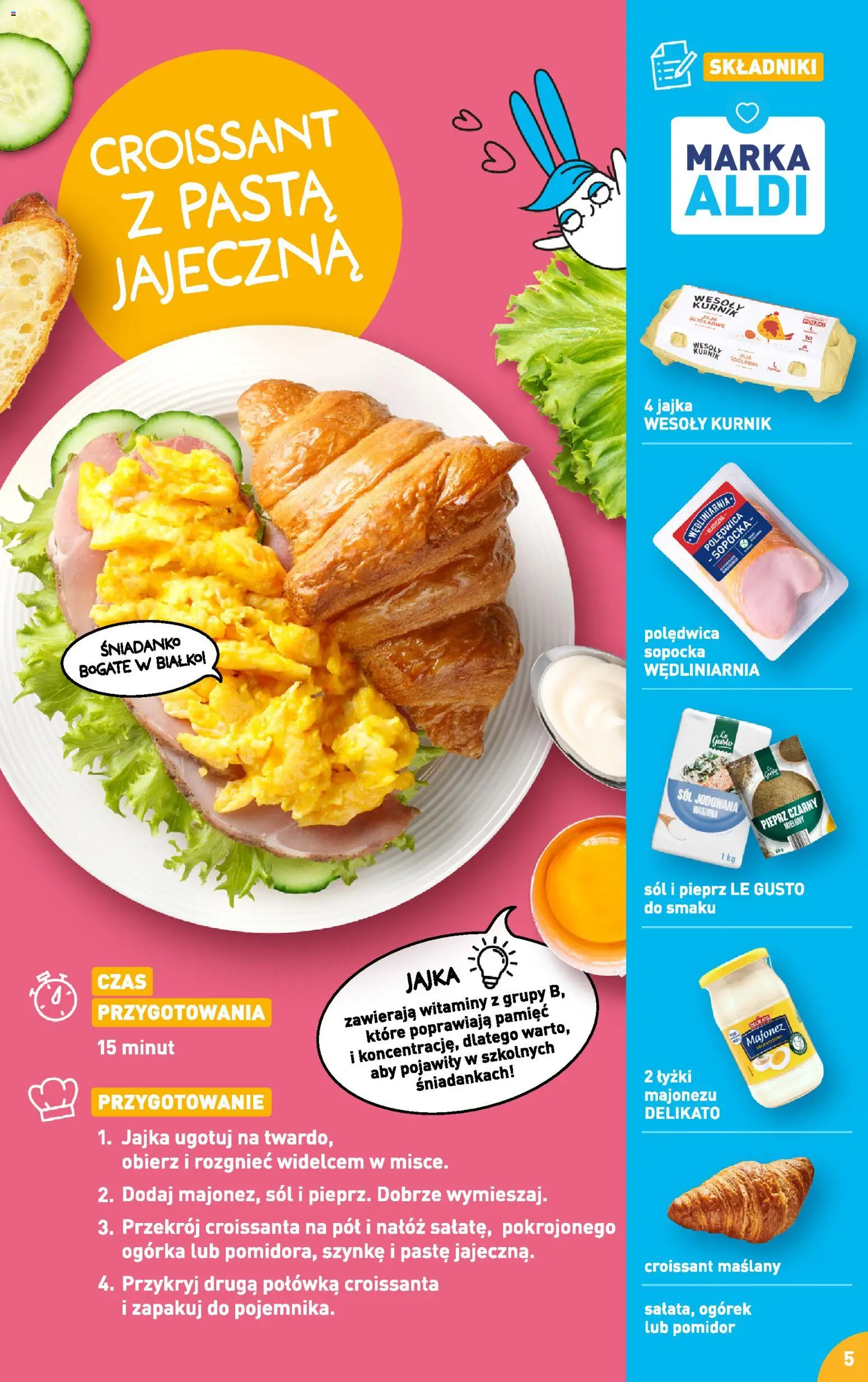 Aldi Polsko leták - Przepisy na pyszne śniadanie od 23.02.2026 | Strana: 5 | Produkty: Croissant