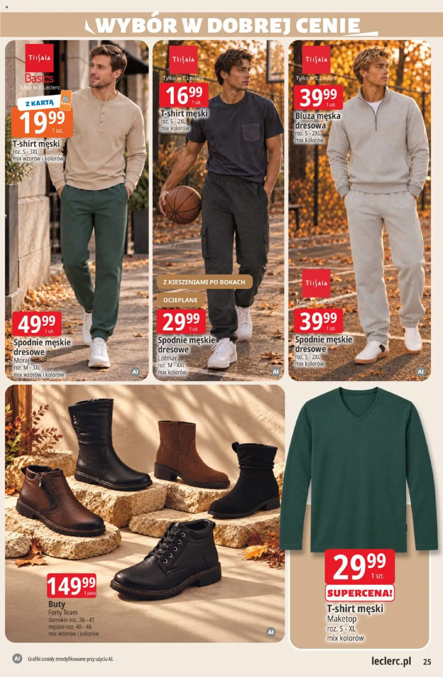 E.Leclerc gazetka od 20.10.2026 | Strona: 25 | Produkty: Karta, Spodnie, Buty
