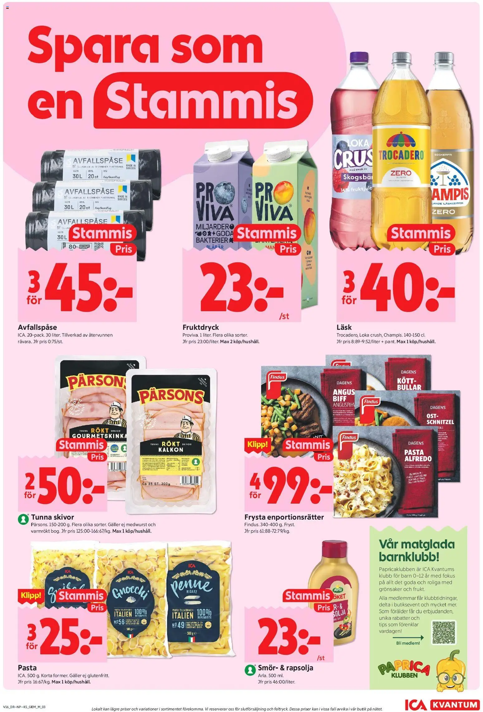 ICA Kvantum reklamblad aktuell från 13.04.2026 | Sida: 3 | Produkter: Loka, Smör, Rapsolja, Kalkon