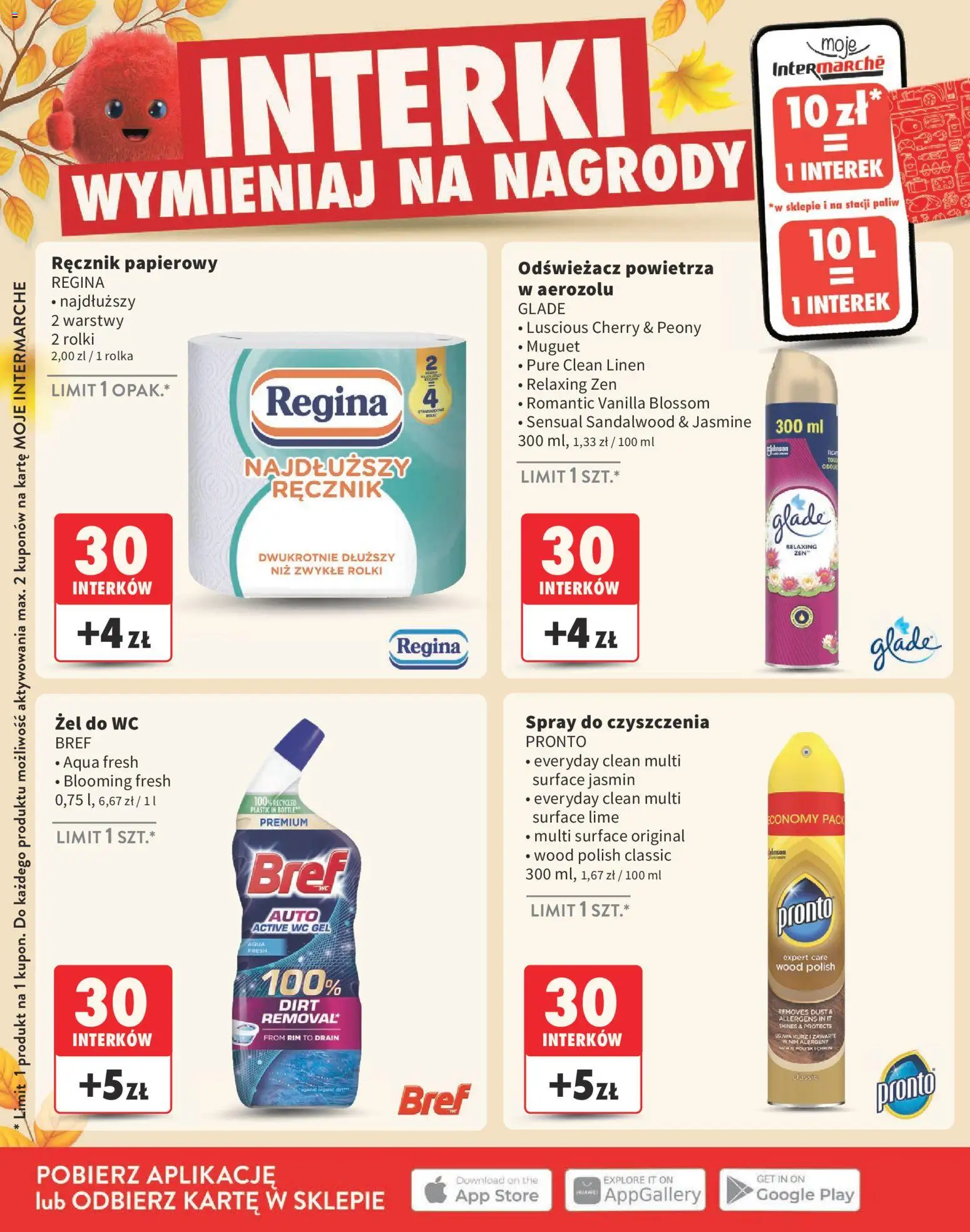 Intermarche gazetka - Interki od 03.09.2026 | Strona: 20 | Produkty: Odświeżacz, Rolki, Żel do WC, Ręcznik papierowy