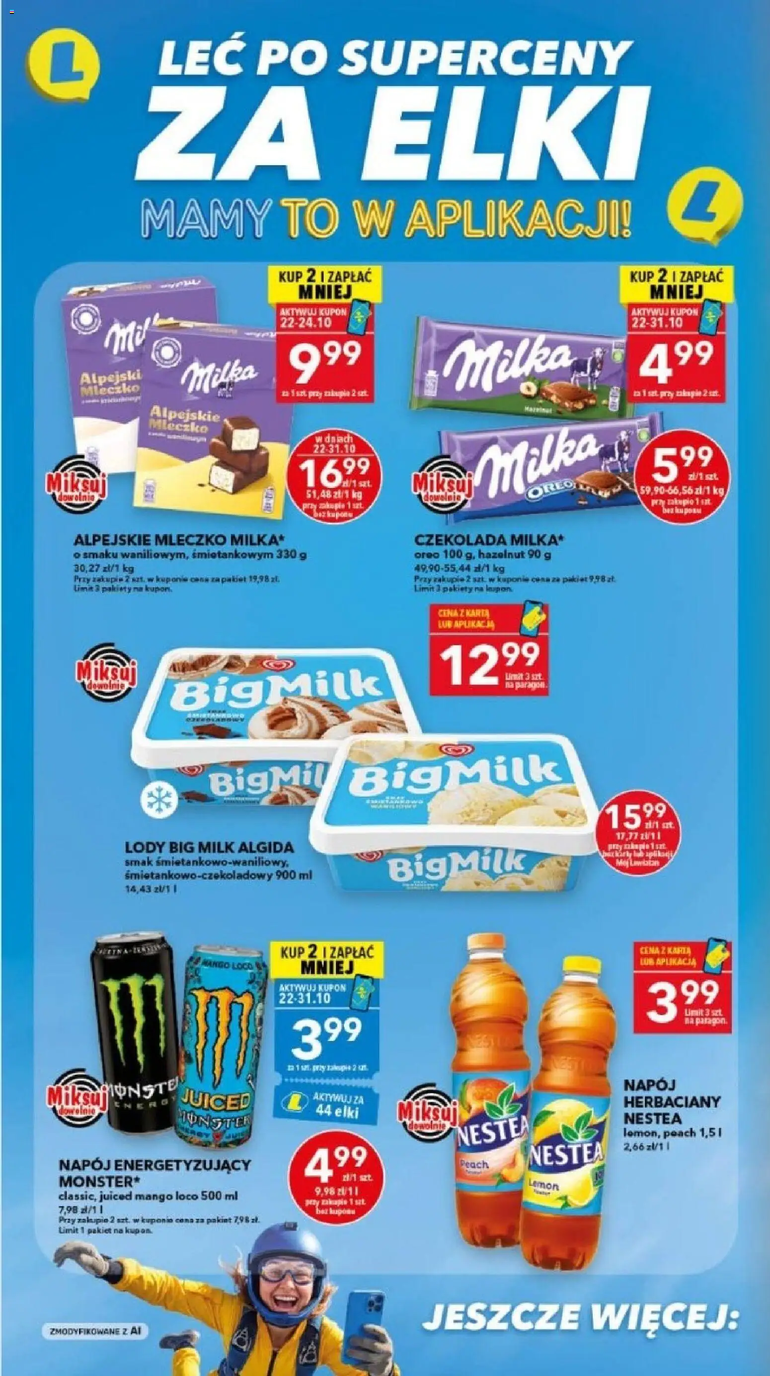 Lewiatan gazetka - Szczecin od 22.10.2026 | Strona: 2 | Produkty: Mango, Karta, Milka, Lody Big Milk
