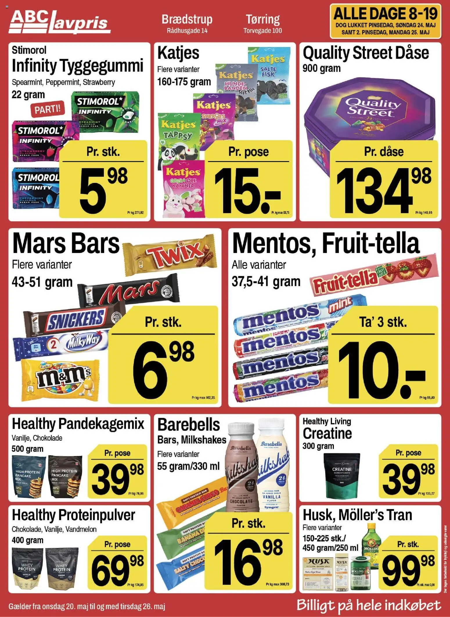 Abc Lavpris tilbudsavis – gyldig fra 20.05.2026 | Side: 13 | Produkter: Chokolade, Fisk, Vandmelon