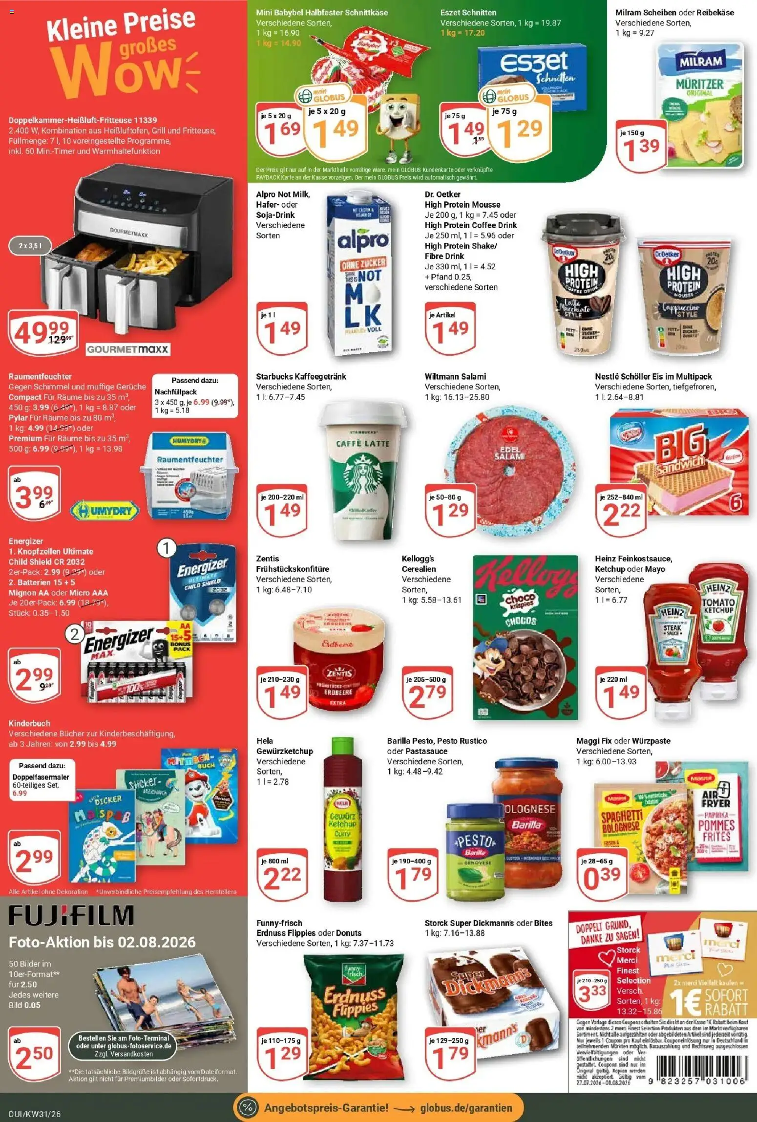 Globus Prospekt Duisburg – gültig ab 27.07.2026 | Seite: 4 | Produkte: Grill, Bilder, Milram, Steak