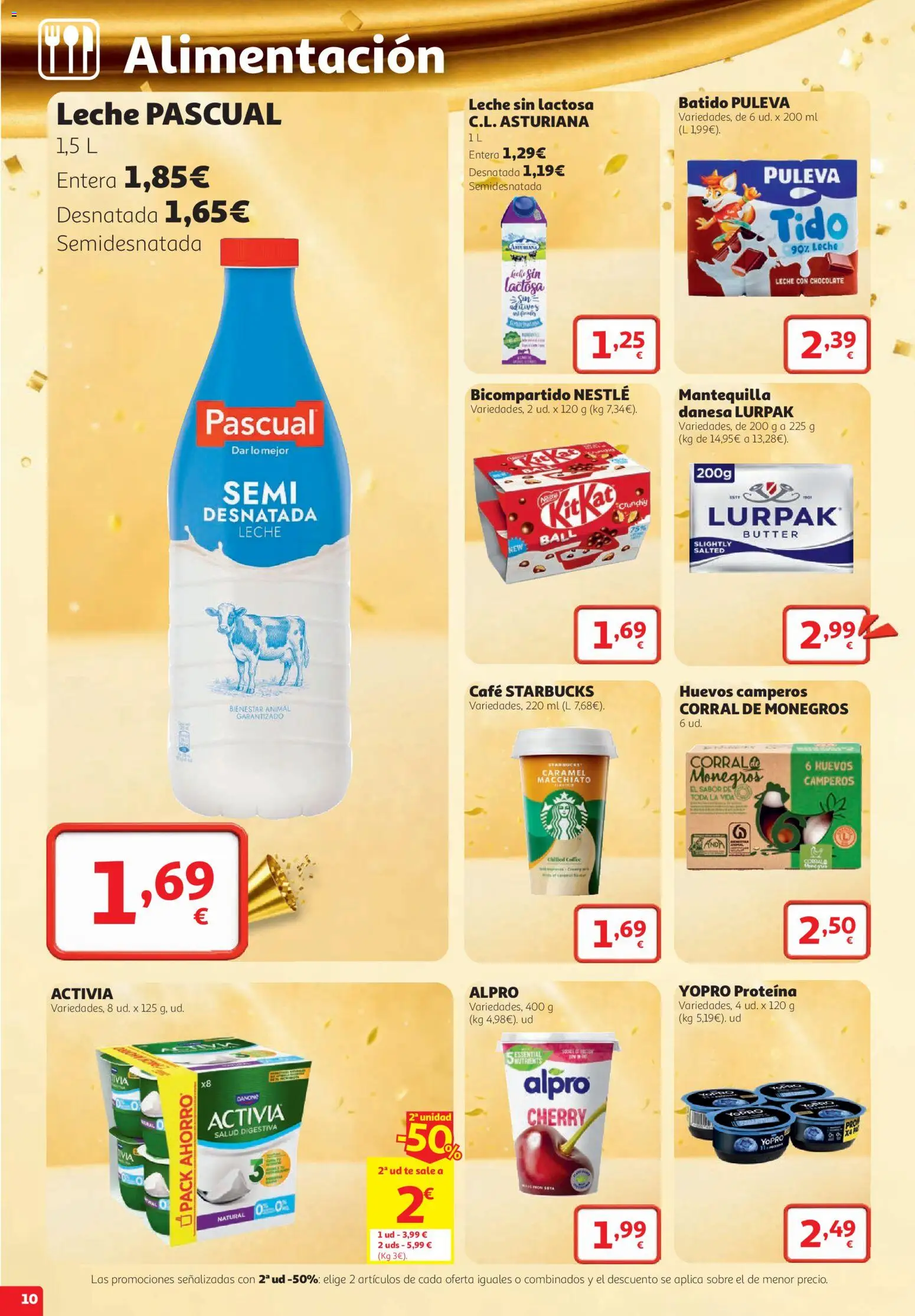 Alcampo SST Grandes Marcas │ válido desde el 22/10/2026 | Página: 10 | Productos: Proteína, Leche, Chocolate, Té