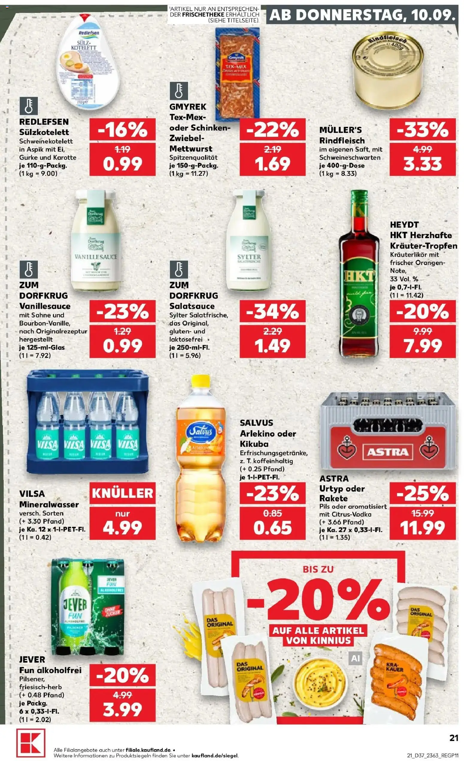 Prospekt Kaufland ab 07.09.2026 » Angebote Online zum Blättern | Seite: 30 | Produkte: Orangen, Jever, Rindfleisch, Sahne