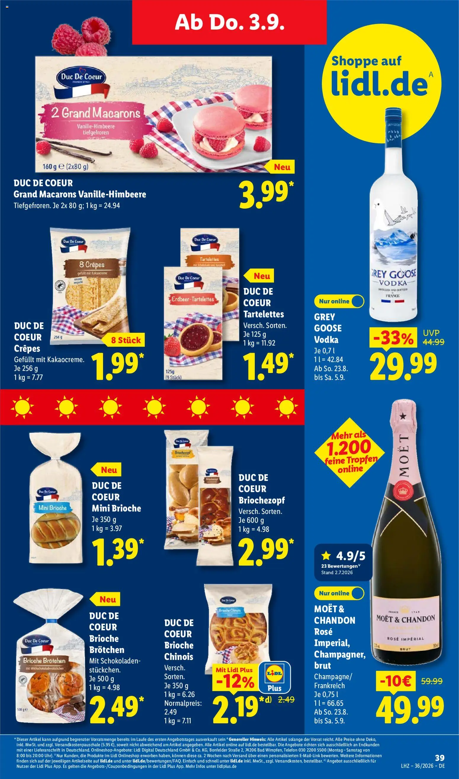 Lidl Německo leták od 31.08.2026 | Strana: 59 | Produkty: Telefon, Grey Goose, Moët, Moët & Chandon